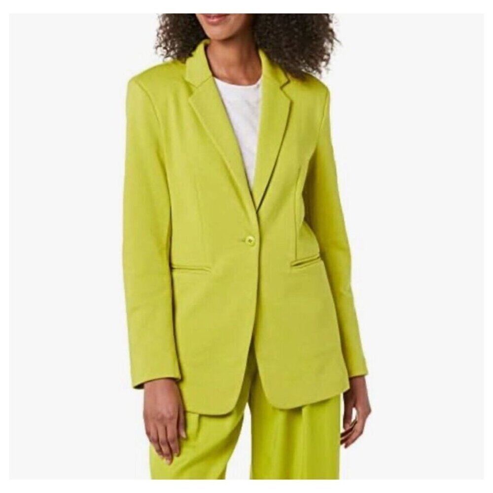 Terea Women's Amora French Terry Blazer Citronelle size M NWT